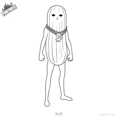 Free printable Big Dill 02 Coloring Page - Free PDF Printable Fortnite Coloring Sheets coloring page